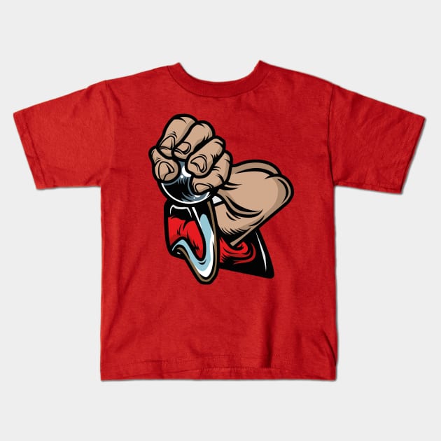 Gear Shifter Kids T-Shirt by funkymonkeytees